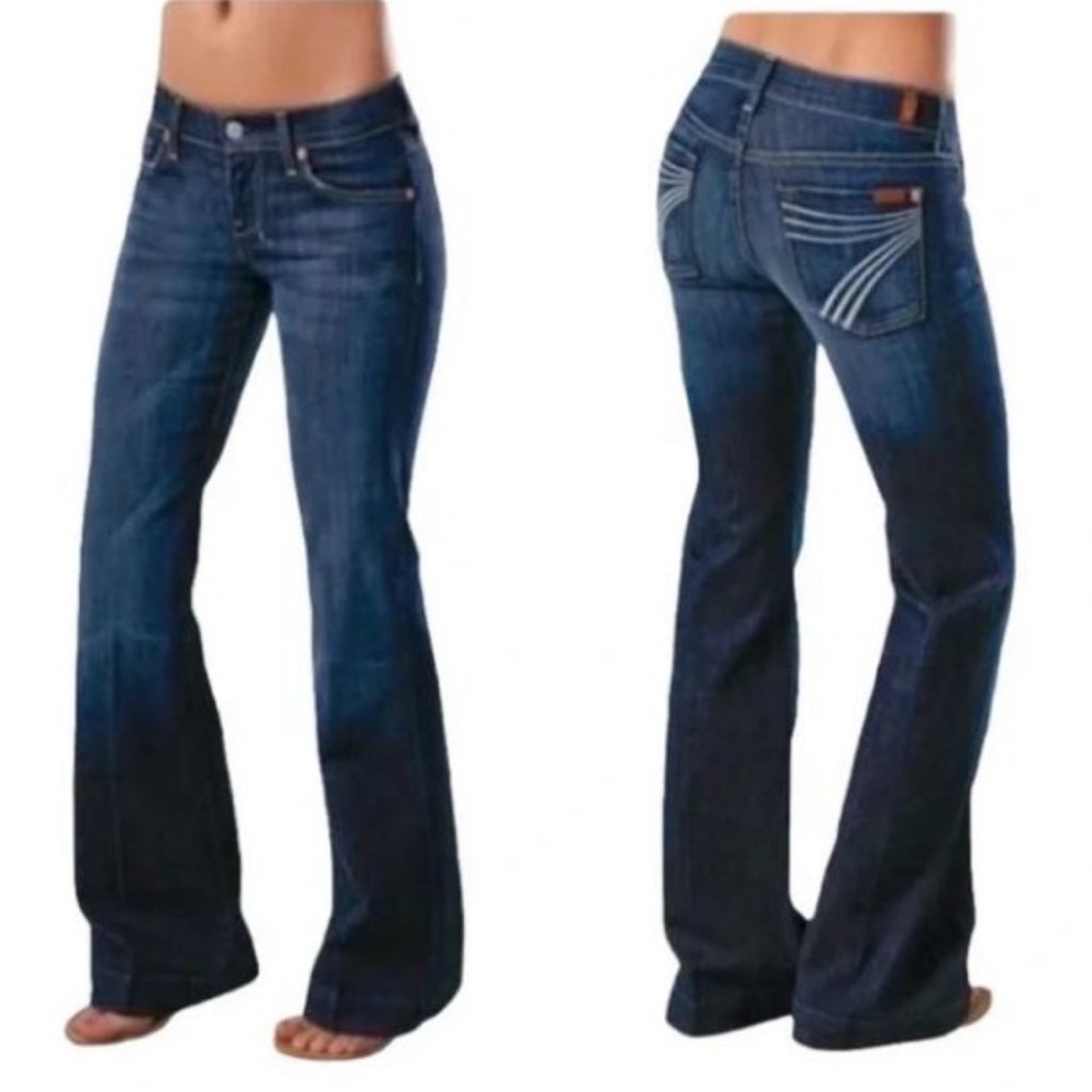 7 For All Mankind Dojo Flip Flop Jeans Size 26